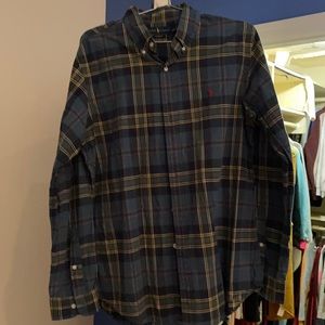 Green polo Ralph Lauren long sleeve dress shirt